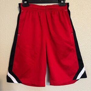 BCG Boys M (10-12) Red w/ Black & White Trim Athletic Shorts